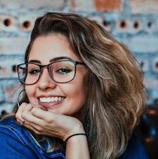 Woman with confident, beautiful smile